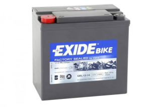 Motobaterie Exide Bike GEL 14Ah, 12V, GEL12-14