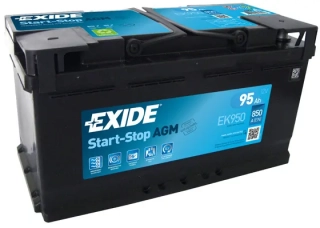 Autobaterie Exide Start-Stop AGM 12V 95Ah 850A, EK950