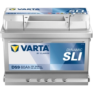 Autobaterie Varta Dynamic SLI 12V 60Ah 540A, 560 409 054, D59