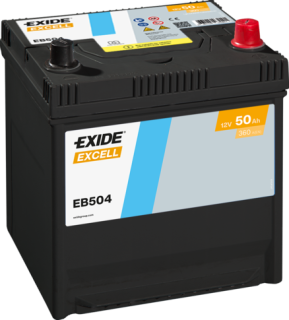 Autobaterie Exide Excell 12V 50Ah 360A, EB504