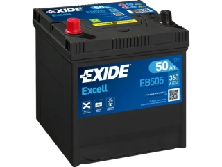 Autobaterie Exide Excell 12V 50Ah 360A, EB505