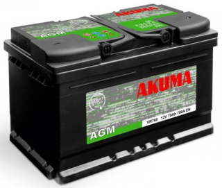 Autobaterie Akuma Start-Stop AGM 12V 70Ah 760A, VR760